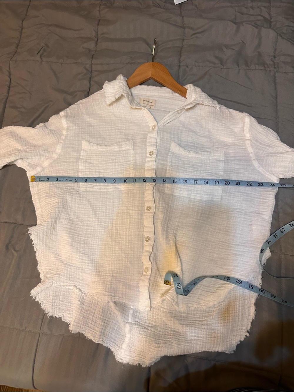 Urban Outfitters White Textured Gauze Top - Picture 8 of 9